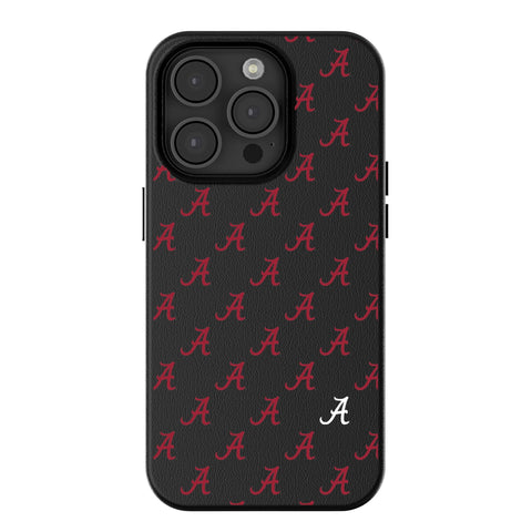 University of Alabama Crimson Tide Script A Fashion Pattern MagSafe Compatible Phone Case for Apple iPhone-0