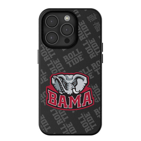 University of Alabama Crimson Tide Script A Quadtile MagSafe Compatible Phone Case for Apple iPhone