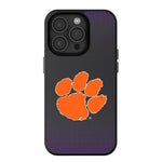 Clemson University Tigers Linen MagSafe Compatible Phone Case for Apple iPhone