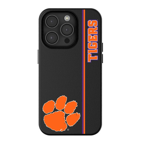 Clemson University Tigers Sidebar MagSafe Compatible Phone Case for Apple iPhone