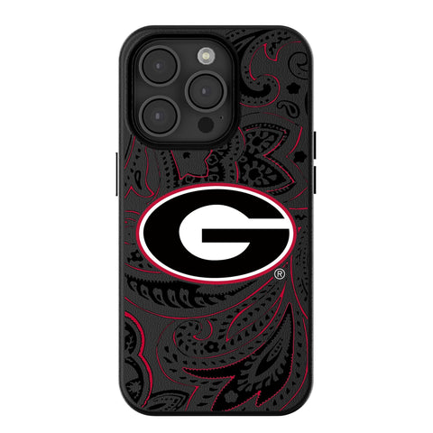 University of Georgia Bulldogs Paisley MagSafe Compatible Phone Case for Apple iPhone