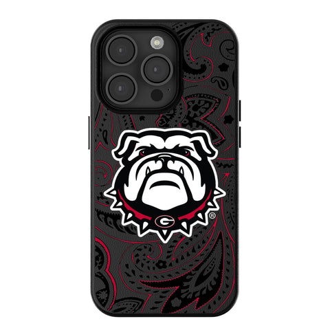 University of Georgia Bulldogs Uga Paisley MagSafe Compatible Phone Case for Apple iPhone