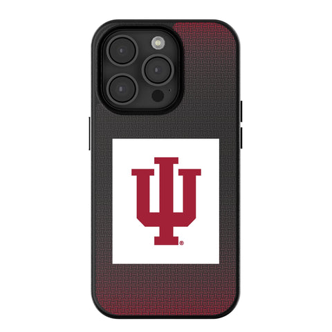 Indiana University Hoosiers Linen MagSafe Compatible Phone Case for Apple iPhone
