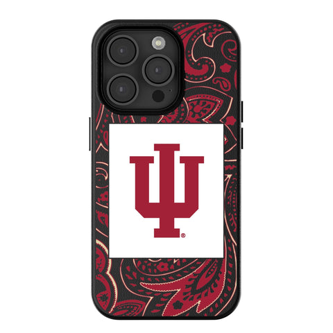 Indiana University Hoosiers Paisley MagSafe Compatible Phone Case for Apple iPhone