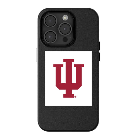 Indiana University Hoosiers Text Backdrop MagSafe Compatible Phone Case for Apple iPhone