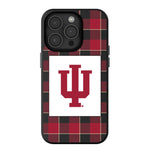 Indiana University Hoosiers Plaid MagSafe Compatible Phone Case for Apple iPhone