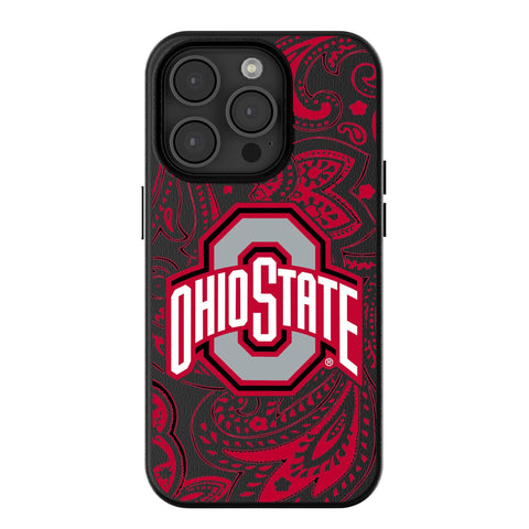 Ohio State University Buckeyes Paisley MagSafe Compatible Phone Case for Apple iPhone