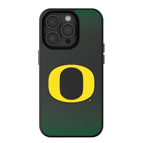 University of Oregon Ducks Linen MagSafe Compatible Phone Case for Apple iPhone