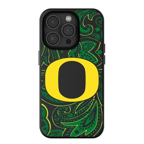 University of Oregon Ducks Paisley MagSafe Compatible Phone Case for Apple iPhone