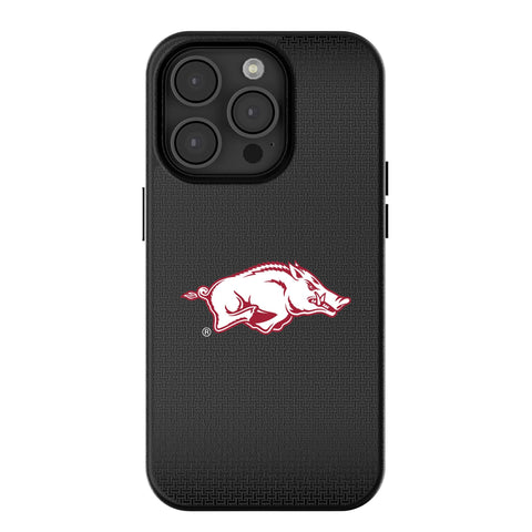 University of Arkansas Fayetteville Razorbacks Linen MagSafe Compatible Phone Case for Apple iPhone
