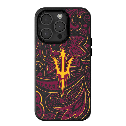 Arizona State University Sun Devils Paisley MagSafe Compatible Phone Case for Apple iPhone