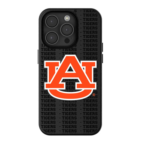 University of Auburn Tigers Text Backdrop MagSafe Compatible Phone Case for Apple iPhone