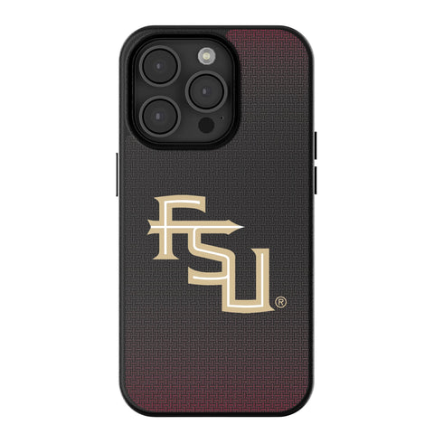 Florida State University Seminoles Athletic Wordmark Linen MagSafe Compatible Phone Case for Apple iPhone