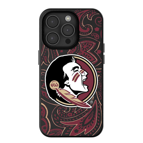 Florida State University Seminoles Paisley MagSafe Compatible Phone Case for Apple iPhone