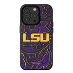 Louisiana State University Tigers Paisley MagSafe Compatible Phone Case for Apple iPhone
