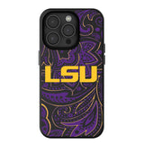Louisiana State University Tigers Paisley MagSafe Compatible Phone Case for Apple iPhone
