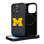 Michigan Wolverines Linen Magnetic Phone Case-0