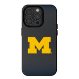 University of Michigan Wolverines Linen MagSafe Compatible Phone Case for Apple iPhone