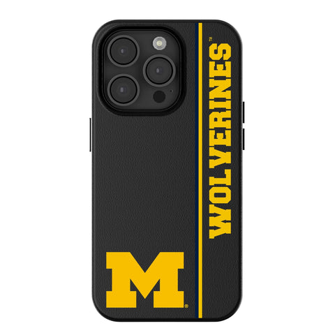 University of Michigan Wolverines Sidebar MagSafe Compatible Phone Case for Apple iPhone