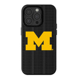 University of Michigan Wolverines Text Backdrop MagSafe Compatible Phone Case for Apple iPhone