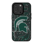 Michigan State University Spartans Paisley MagSafe Compatible Phone Case for Apple iPhone