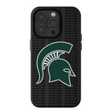 Michigan State University Spartans Text Backdrop MagSafe Compatible Phone Case for Apple iPhone