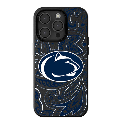 Pennsylvania State University Nittany Lions Paisley MagSafe Compatible Phone Case for Apple iPhone