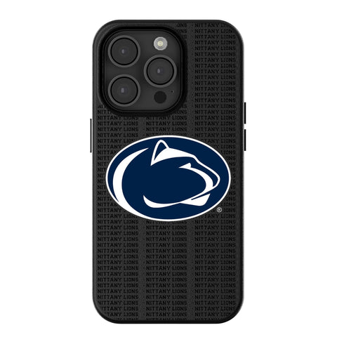 Pennsylvania State University Nittany Lions Text Backdrop MagSafe Compatible Phone Case for Apple iPhone