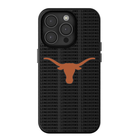 University of Texas Longhorns Text Backdrop MagSafe Compatible Phone Case for Apple iPhone
