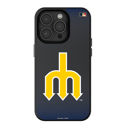 Seattle Mariners 1977-1980 - Cooperstown Collection Linen MagSafe Compatible Phone Case for Apple iPhone