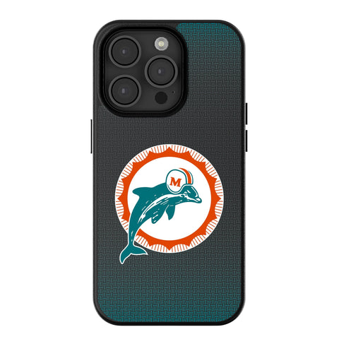 Miami Dolphins 1966-1973 Historic Collection Linen MagSafe Compatible Phone Case for Apple iPhone