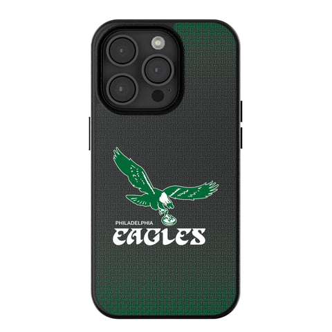 Philadelphia Eagles 1973-1995 Historic Collection Linen MagSafe Compatible Phone Case for Apple iPhone