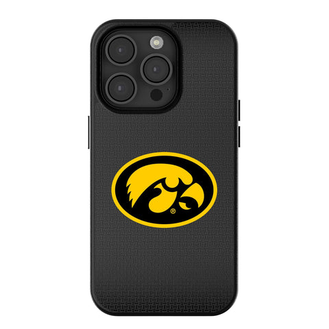 University of Iowa Hawkeyes Linen MagSafe Compatible Phone Case for Apple iPhone