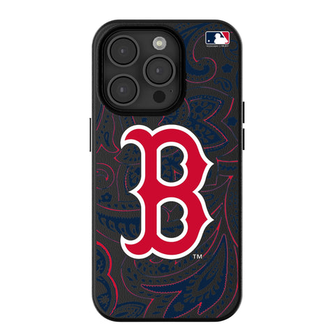 Boston Red Sox Paisley Magnetic Phone Case-0