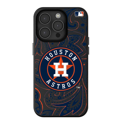 Houston Astros Paisley MagSafe Compatible Phone Case for Apple iPhone