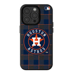 Houston Astros Plaid MagSafe Compatible Phone Case for Apple iPhone