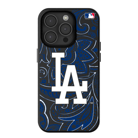 LA Dodgers Paisley Magnetic Phone Case-0