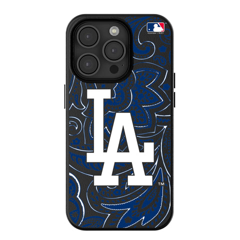 LA Dodgers Paisley MagSafe Compatible Phone Case for Apple iPhone