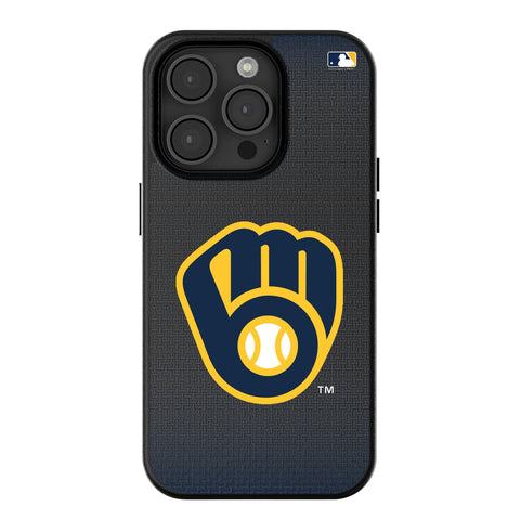 Milwaukee Brewers Linen MagSafe Compatible Phone Case for Apple iPhone