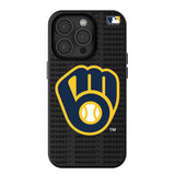 Milwaukee Brewers Text Backdrop MagSafe Compatible Phone Case for Apple iPhone