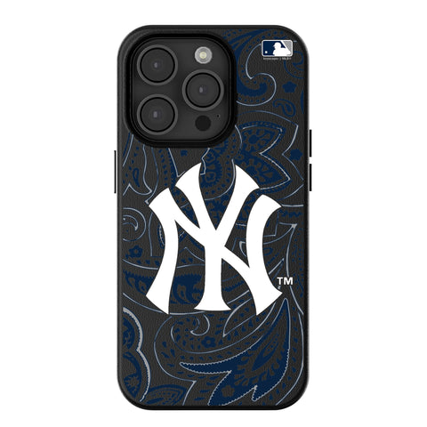 New York Yankees Paisley MagSafe Compatible Phone Case for Apple iPhone