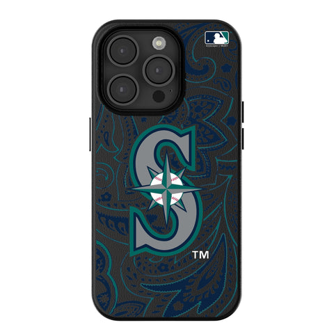 Seattle Mariners Paisley MagSafe Compatible Phone Case for Apple iPhone