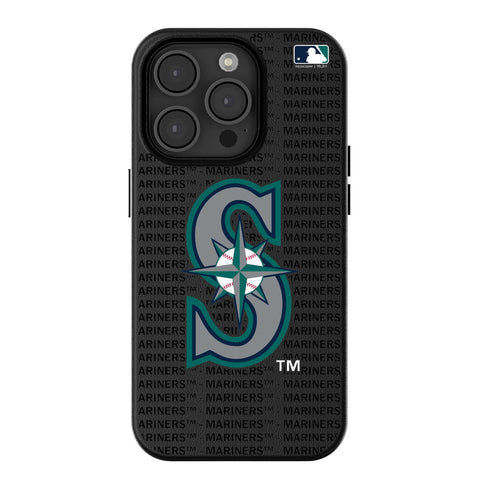 Seattle Mariners Text Backdrop MagSafe Compatible Phone Case for Apple iPhone