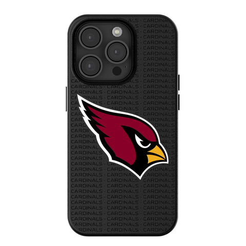 Arizona Cardinals Text Backdrop MagSafe Compatible Phone Case for Apple iPhone