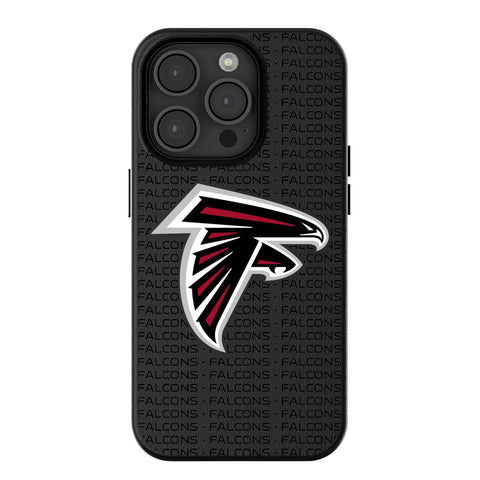 Atlanta Falcons Text Backdrop MagSafe Compatible Phone Case for Apple iPhone