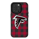Atlanta Falcons Plaid MagSafe Compatible Phone Case for Apple iPhone