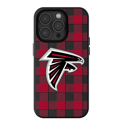 Atlanta Falcons Plaid MagSafe Compatible Phone Case for Apple iPhone
