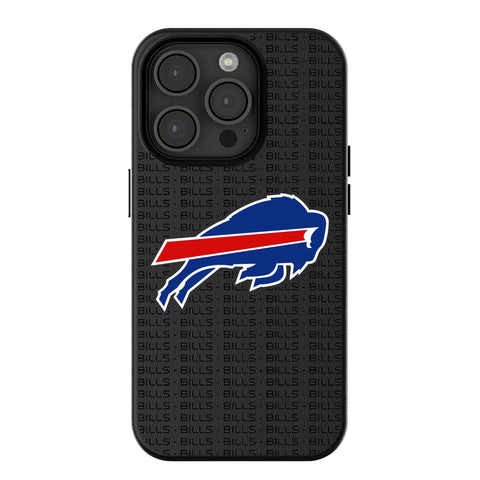 Buffalo Bills Text Backdrop MagSafe Compatible Phone Case for Apple iPhone