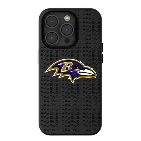 Baltimore Ravens Text Backdrop MagSafe Compatible Phone Case for Apple iPhone