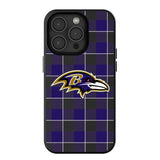 Baltimore Ravens Plaid Magnetic Phone Case-0